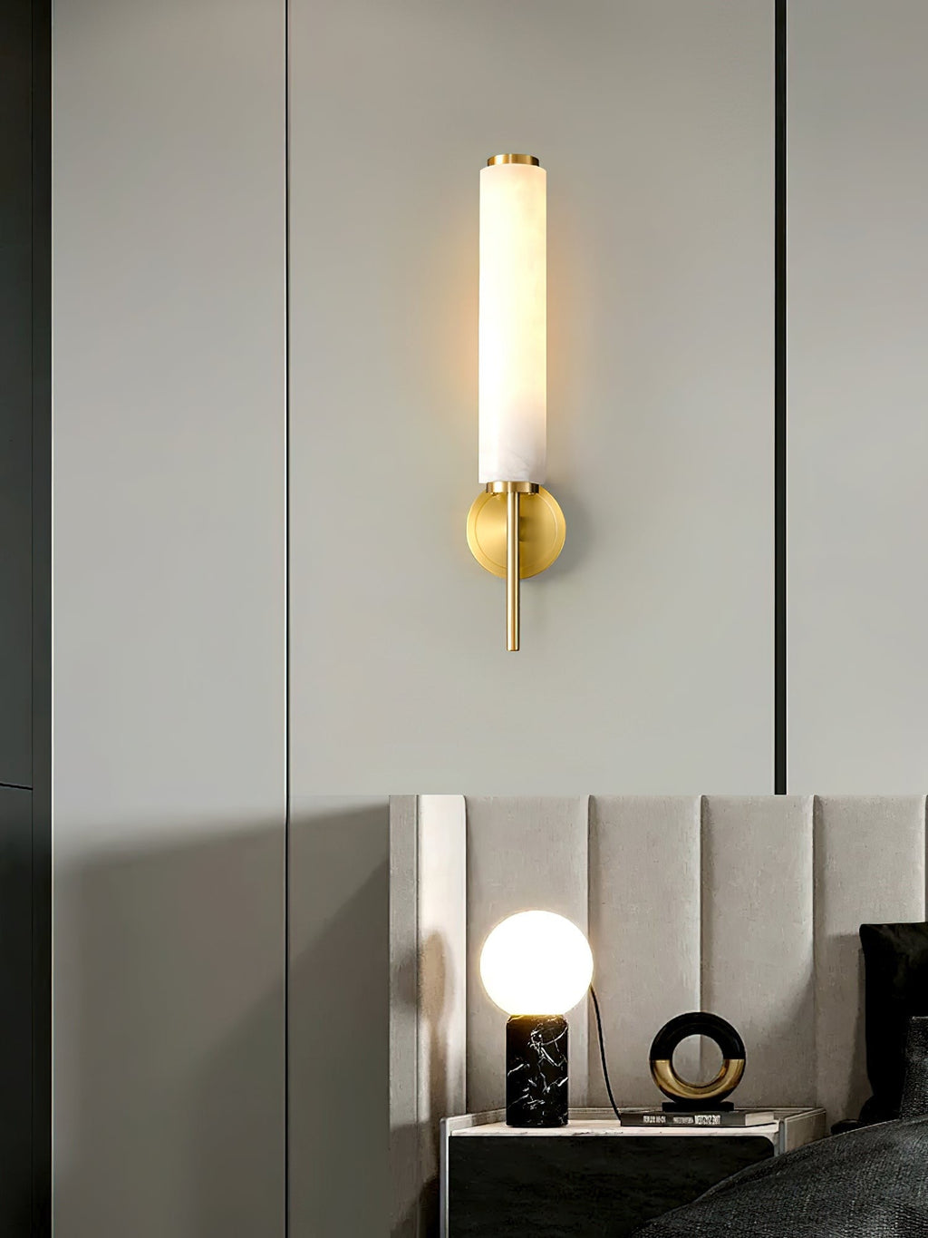 Brindisi Alabaster Wall Light, Bedroom Wall Sconce, detail 40
