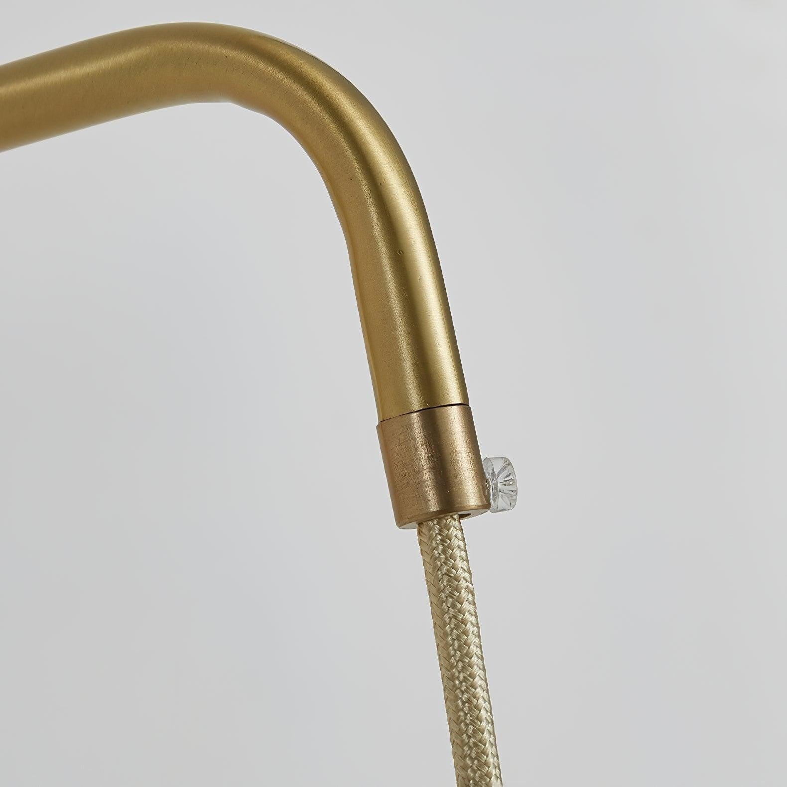 Brivon Brass Linear Wall Light, Bedroom Wall Sconce, detail 12