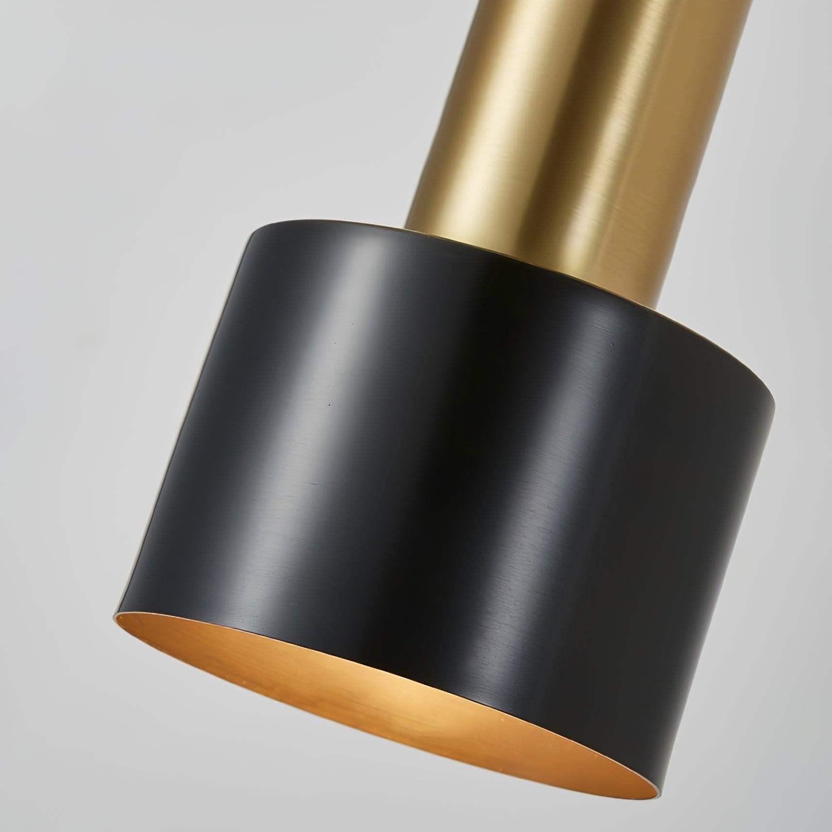Brivon Brass Linear Wall Light, Bedroom Wall Sconce, detail 16