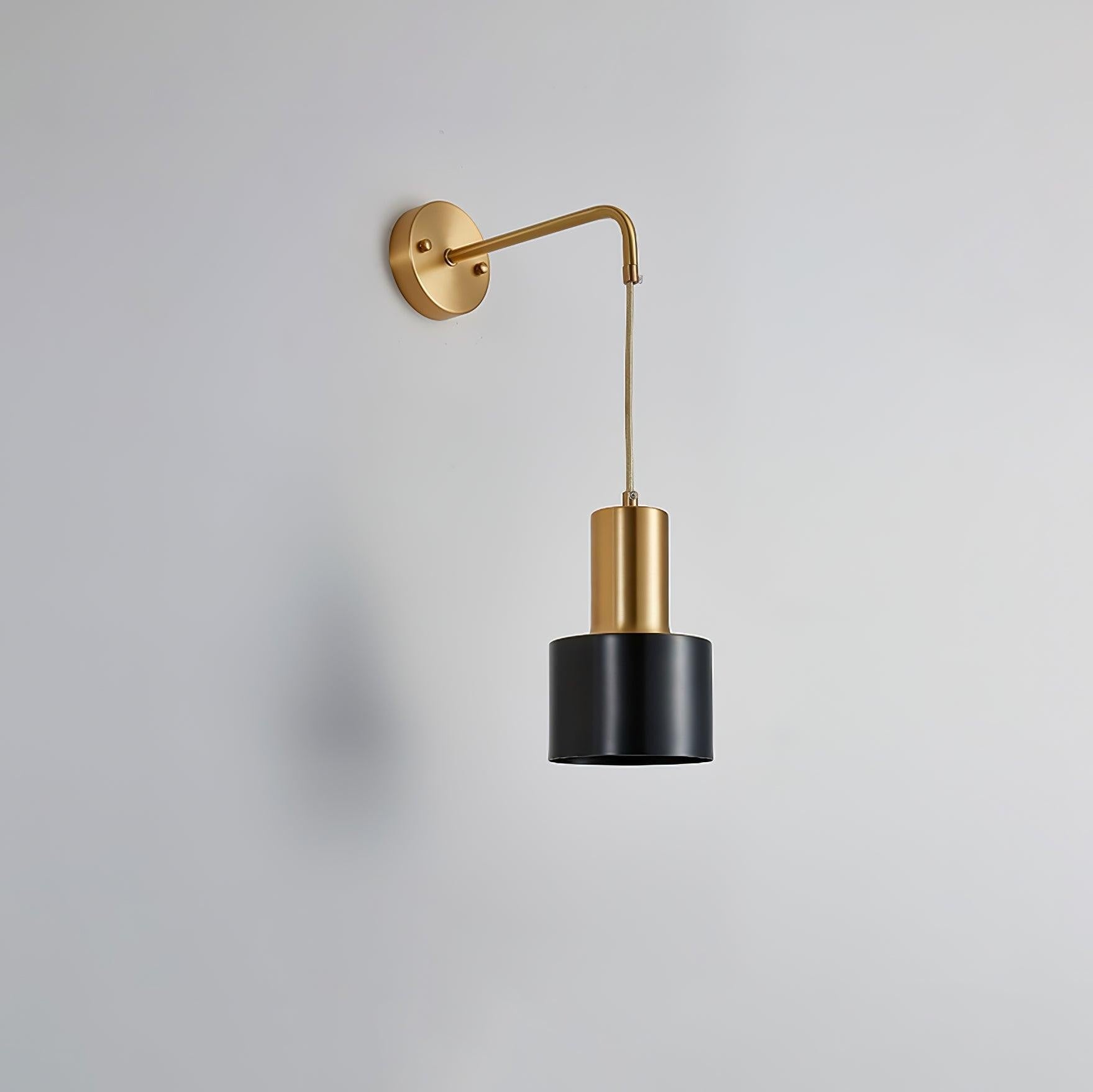 Brivon Brass Linear Wall Light, Bedroom Wall Sconce, detail 18