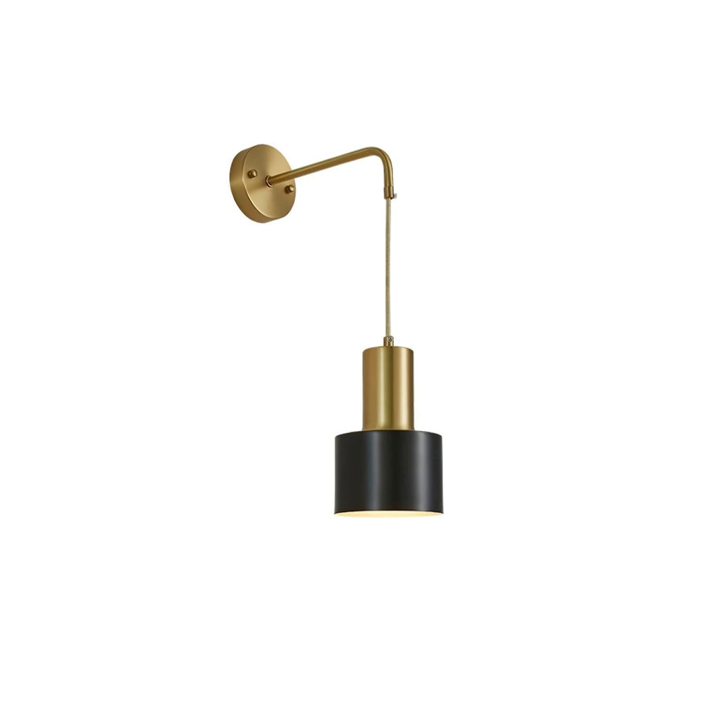 Brivon Brass Linear Wall Light, Bedroom Wall Sconce, detail 19
