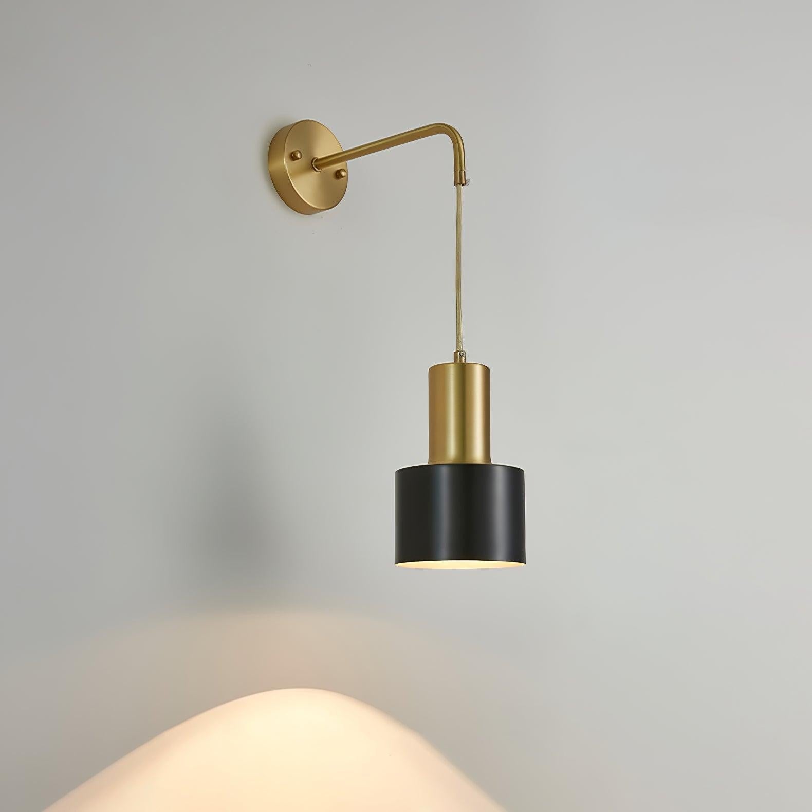 Brivon Brass Linear Wall Light, Bedroom Wall Sconce, detail 21