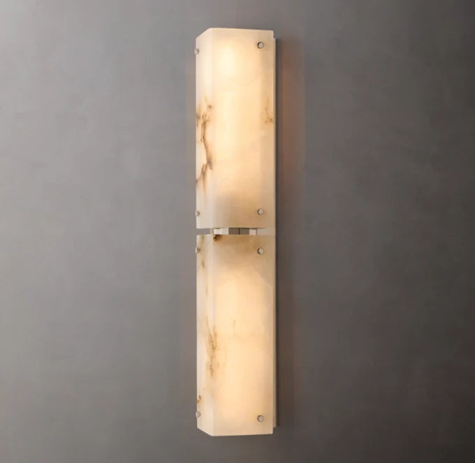 Reynard Alabaster Grand Wall Light, Bathroom Wall Sconce, detail 15