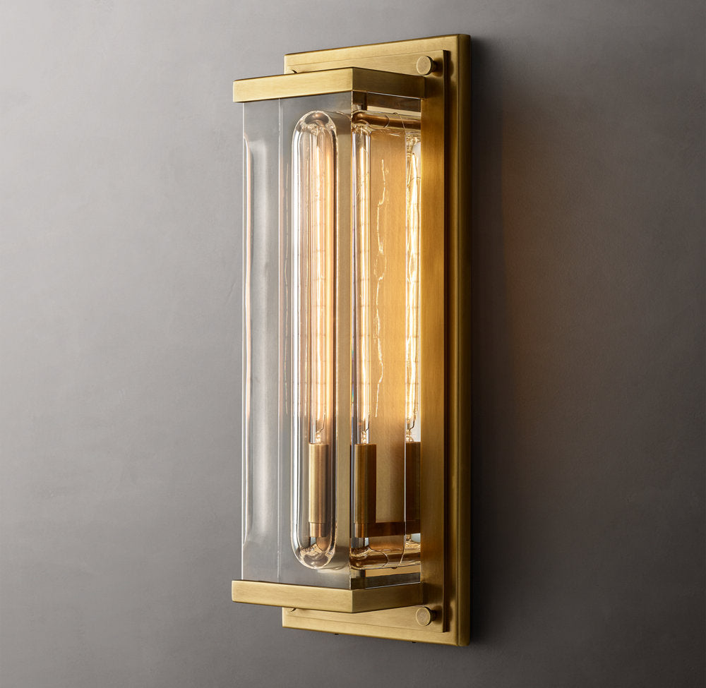 Savile Grand Box Sconce, Wall Sconce, 8"W x 4"D x 20"H