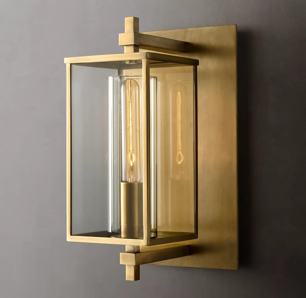 Devaux Square Wall Light, Wall Sconce, Dimensions Overall: 8"