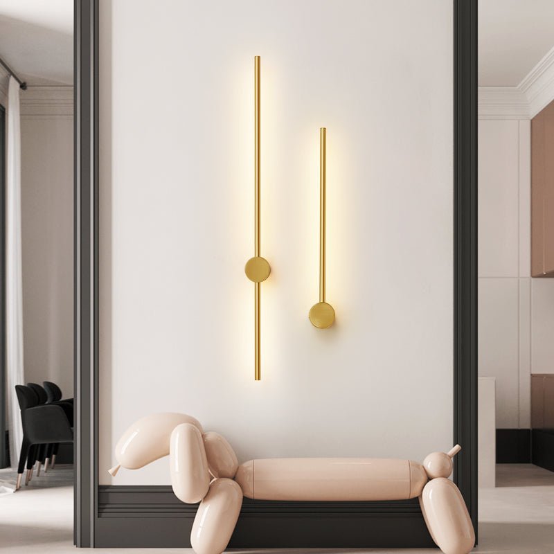 Luma Rod Portable Rechargeable Wall Light - Dia 10cm x L 60cm Metal, Bathroom Wall Sconce, detail 4