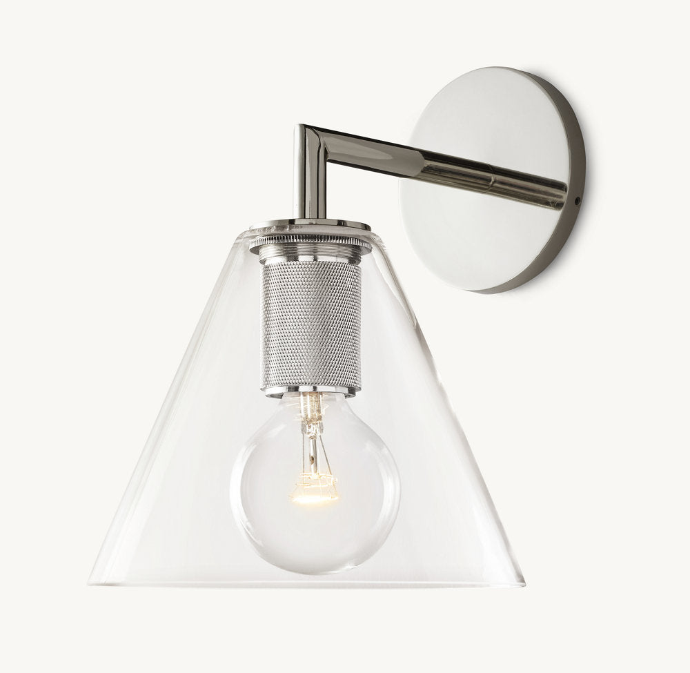 Utilitaire Funnel Shade Wall Light, Bathroom Wall Sconce, detail 17