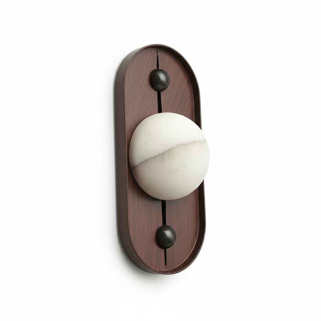 Koyan Alabaster Wall Light, Hardwired Wall Sconce, detail 17