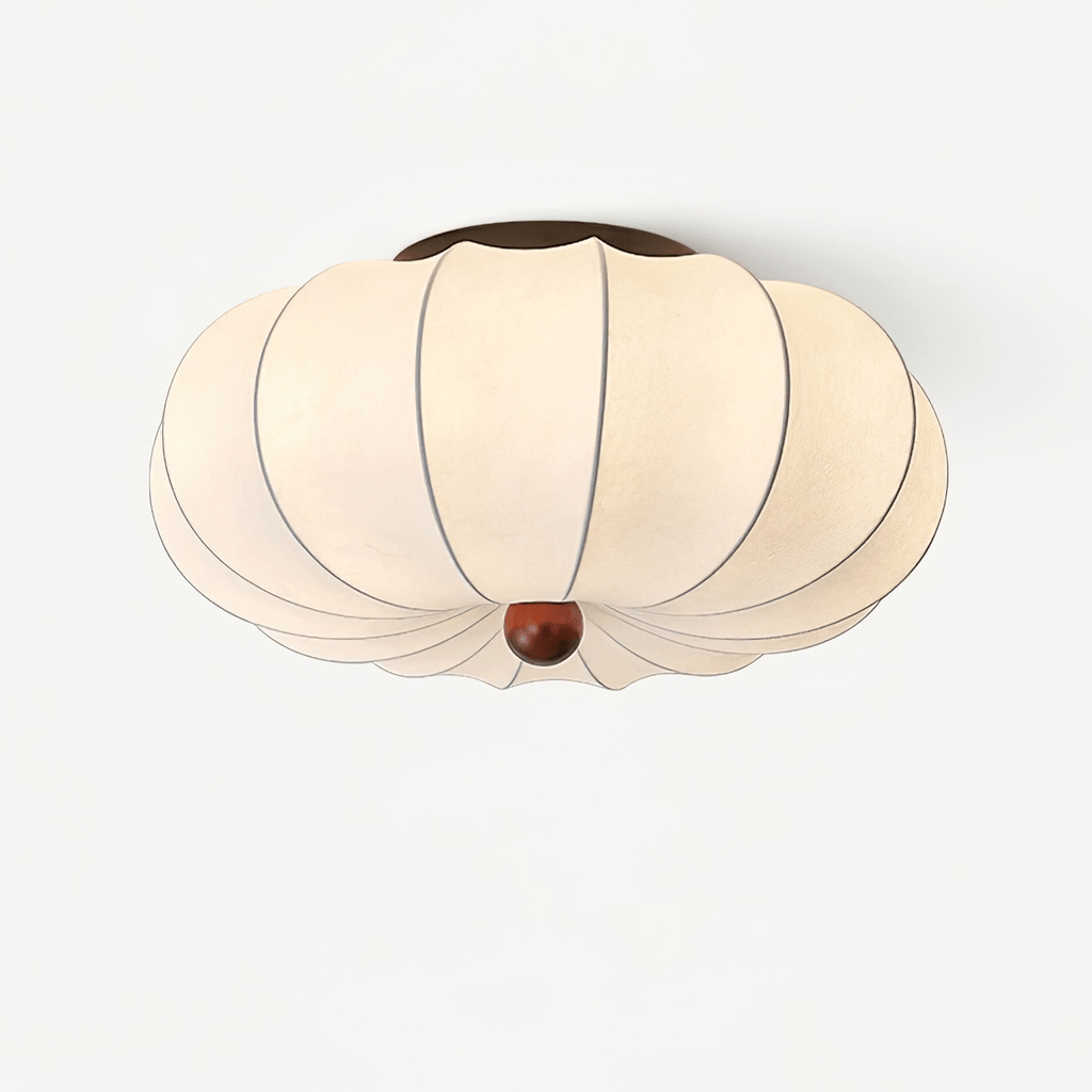 Metal Pompeluna Celing Light, Hardwired Wall Sconce, Silk, Dia 40cm x H 21cm