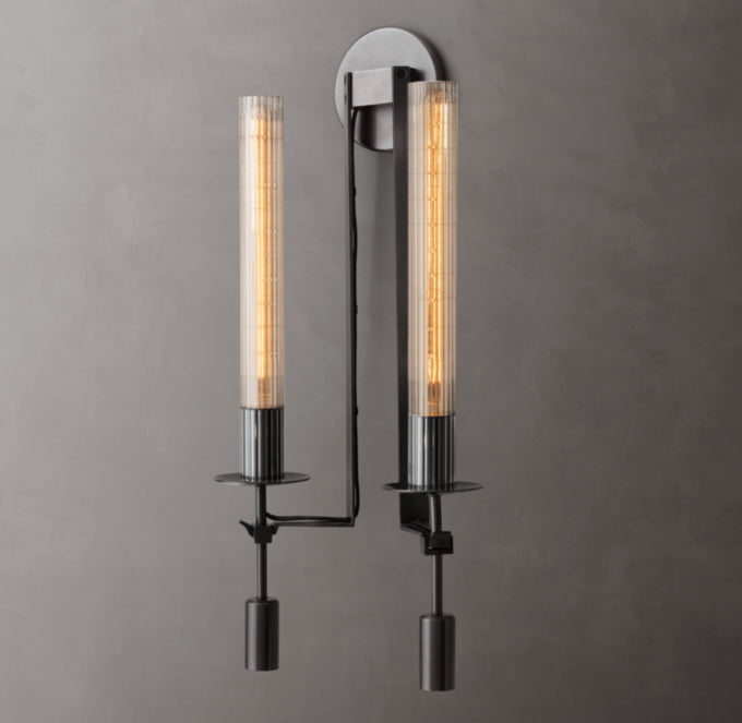Fontanelle Double Wall Light, Bathroom Wall Sconce, detail 10
