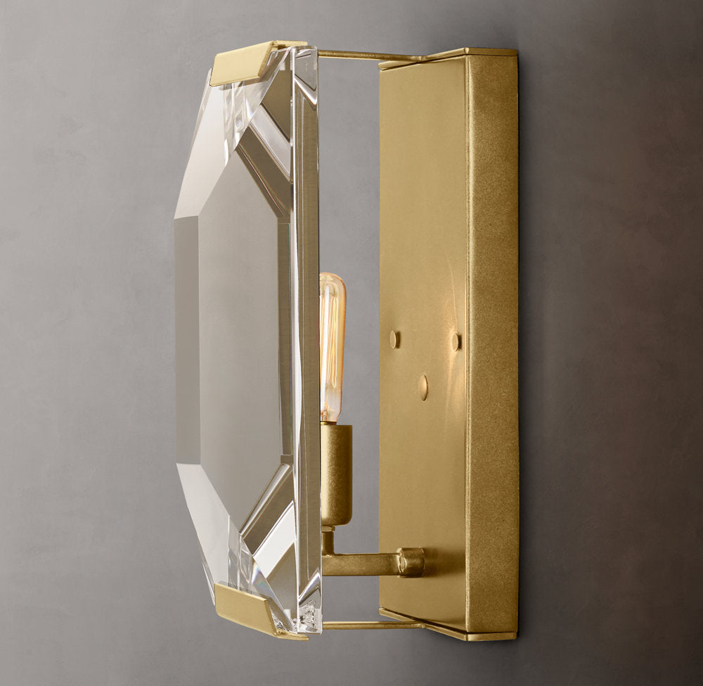 Harlow Crystal Wall Light, Bedroom Wall Sconce, detail 5