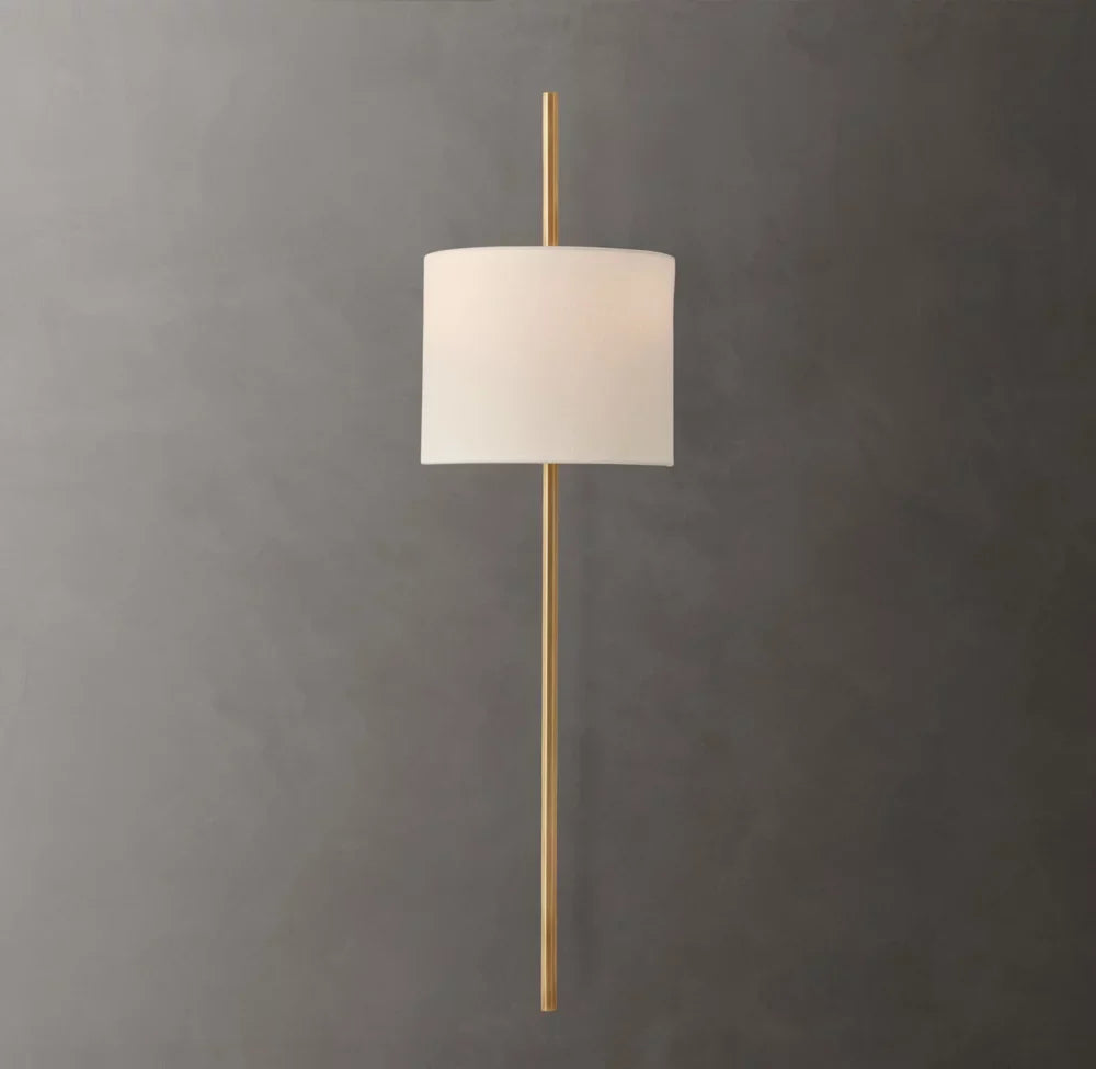 Vela Octagonal Bar Sconce - Circular Shade, Bedroom Wall Sconce, detail 5
