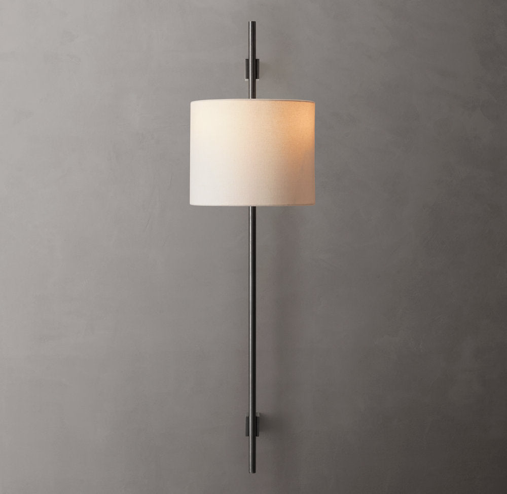 Vela Circular Bar Sconce - Circular Shade, Bedroom Wall Sconce, detail 12