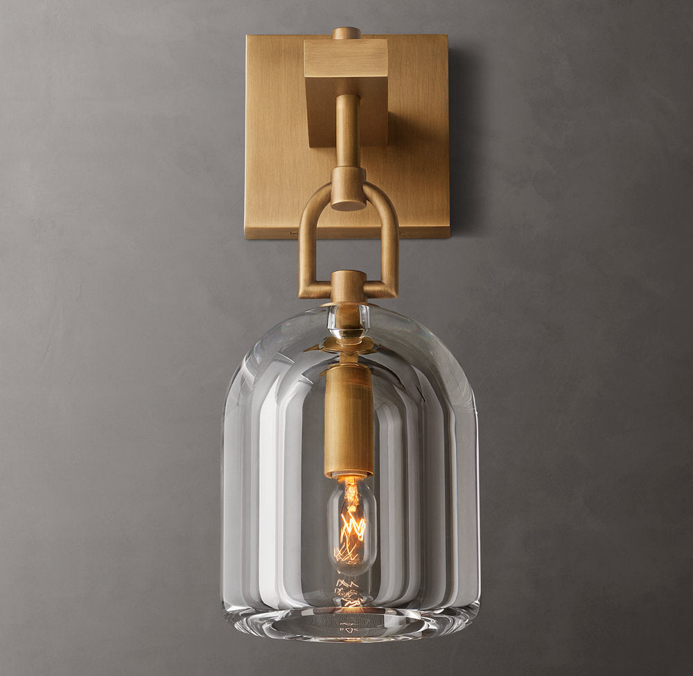 Botanist Cloche Wall Light, Bedroom Wall Sconce, detail 5