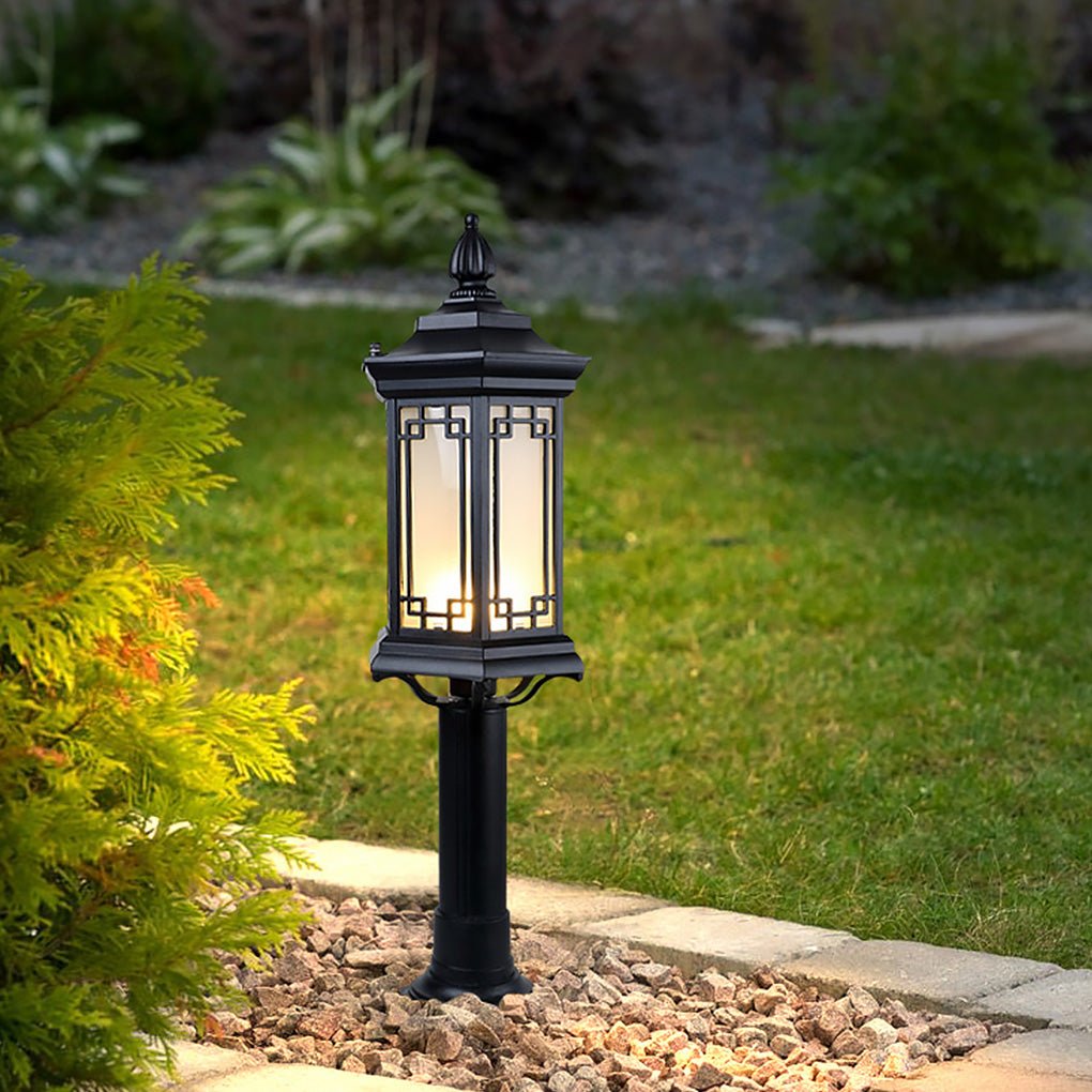 Timeless Asian Style Landscape Decorative Lighting Pathway Lights for Villa Courtyard, Outdoor Wall Light, detail 3