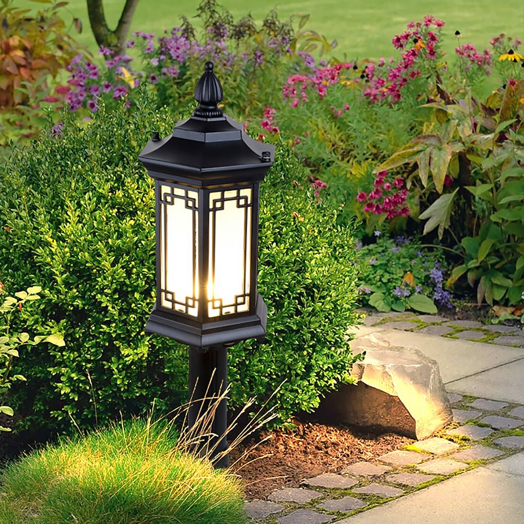 Timeless Asian Style Landscape Decorative Lighting Pathway Lights for Villa Courtyard, Outdoor Wall Light, detail 2
