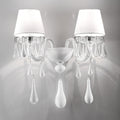 Timeless Glass Teardrop Accent Wall Light, Wall Sconce, Height 47 cm