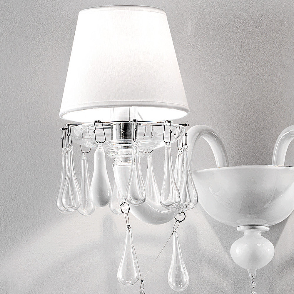 Timeless Glass Teardrop Accent Wall Light, Wall Sconce, detail 2