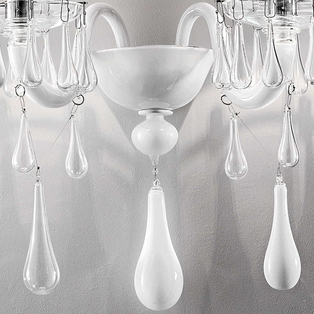 Timeless Glass Teardrop Accent Wall Light, Wall Sconce, detail 3