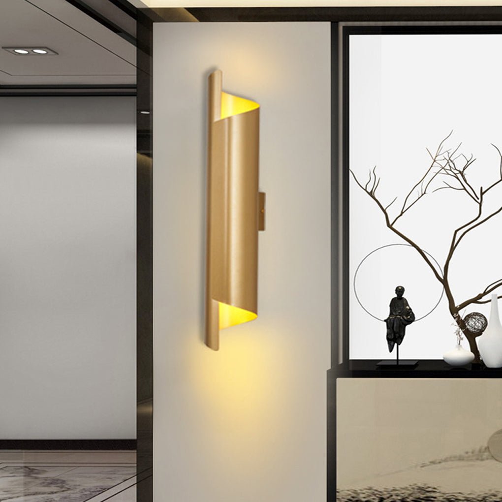 Timeless Nordic Unique Chic LED Curved Metal Wall Light for Bedside Living Room Aisle, Bedroom Wall Sconce, detail 2