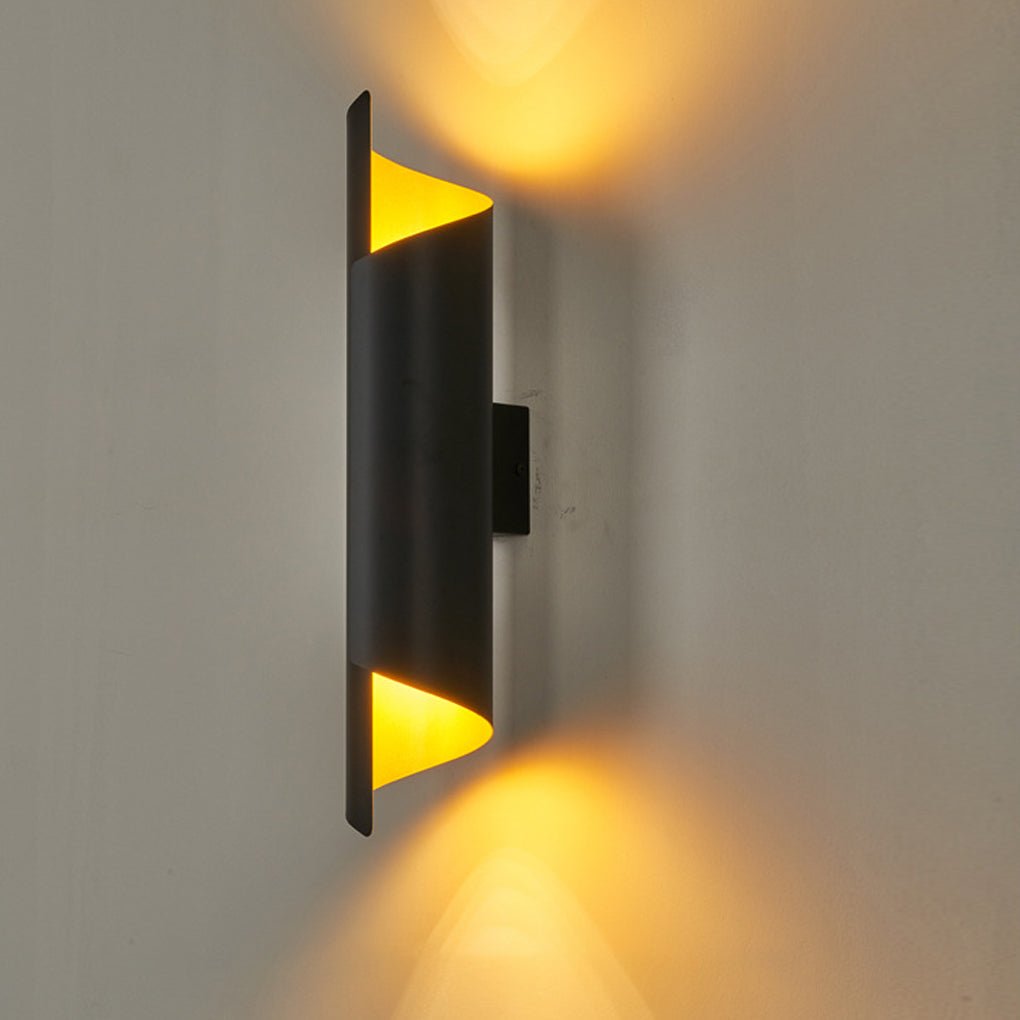 Timeless Nordic Unique Chic LED Curved Metal Wall Light for Bedside Living Room Aisle, Bedroom Wall Sconce, detail 5