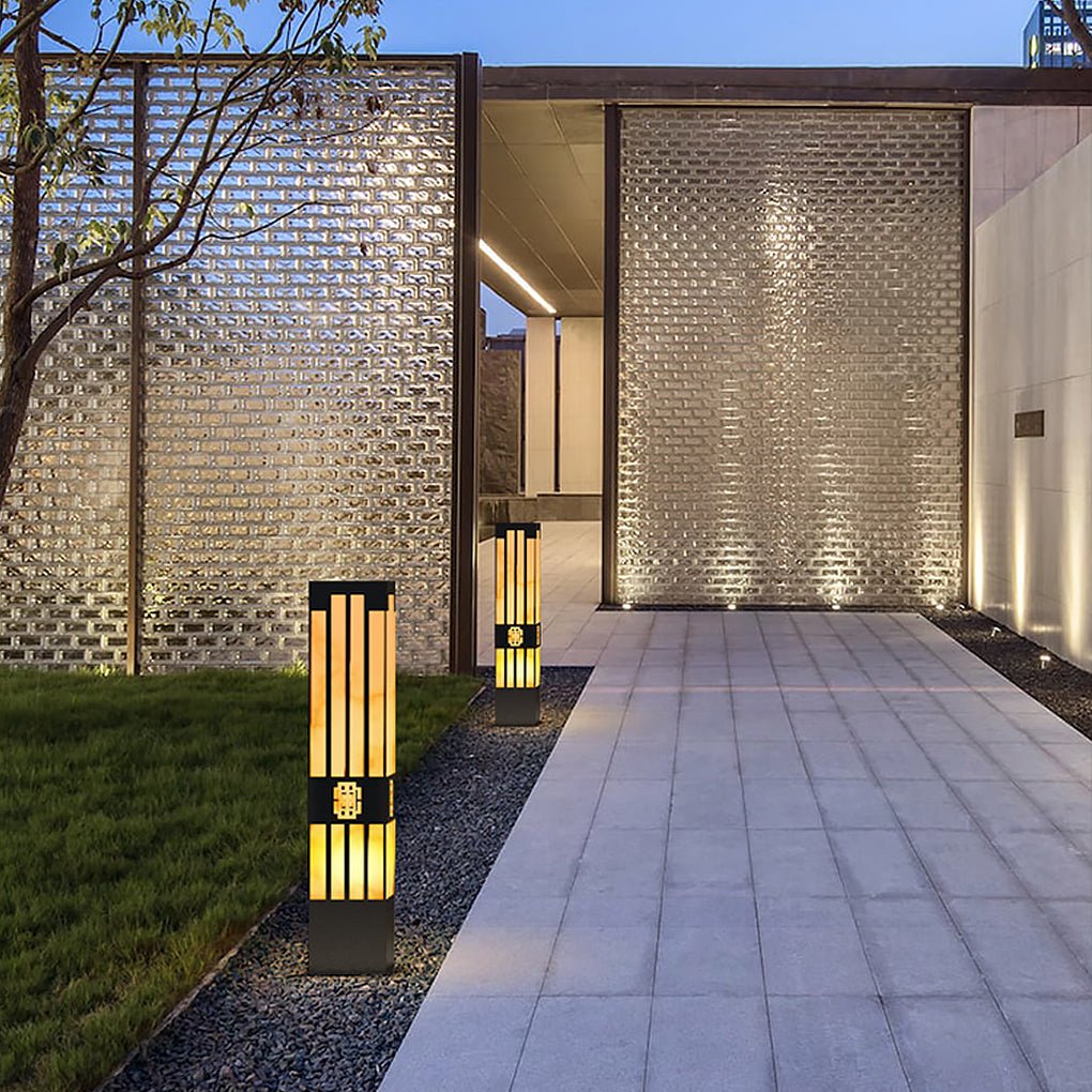 Timeless Vintage Engraving Hollow Landscape Decorative Lighting Post Lights for Exterior, Outdoor Wall Light, detail 4
