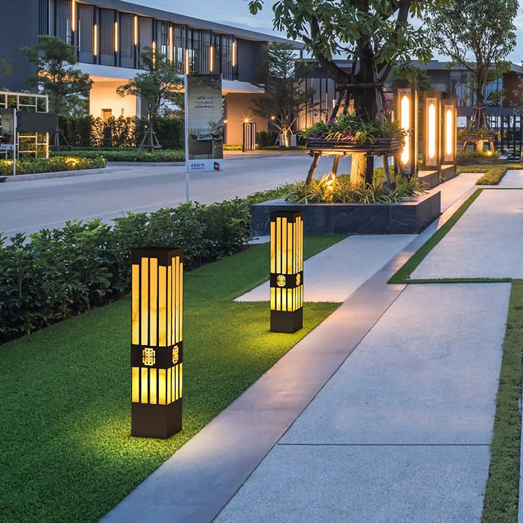 Timeless Vintage Engraving Hollow Landscape Decorative Lighting Post Lights for Exterior, Outdoor Wall Light, detail 2