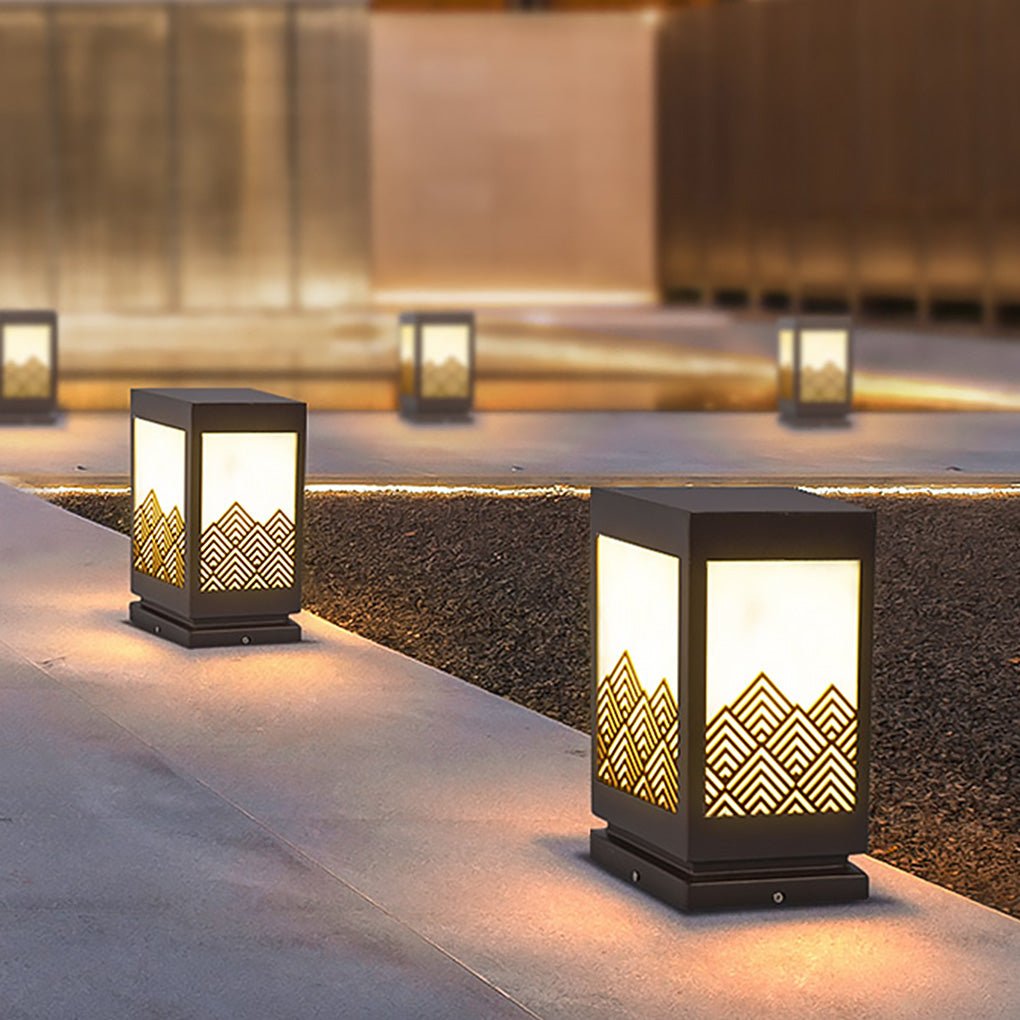 Classical Hollowed Pattern Landscape Decorative Lighting Waterproof Lawn Lamp for Exterior, Outdoor Wall Light, detail 6