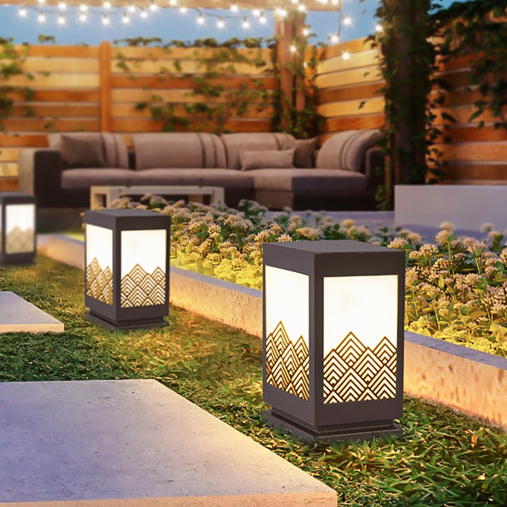 Classical Hollowed Pattern Landscape Decorative Lighting Waterproof Lawn Lamp for Exterior, Outdoor Wall Light, detail 2