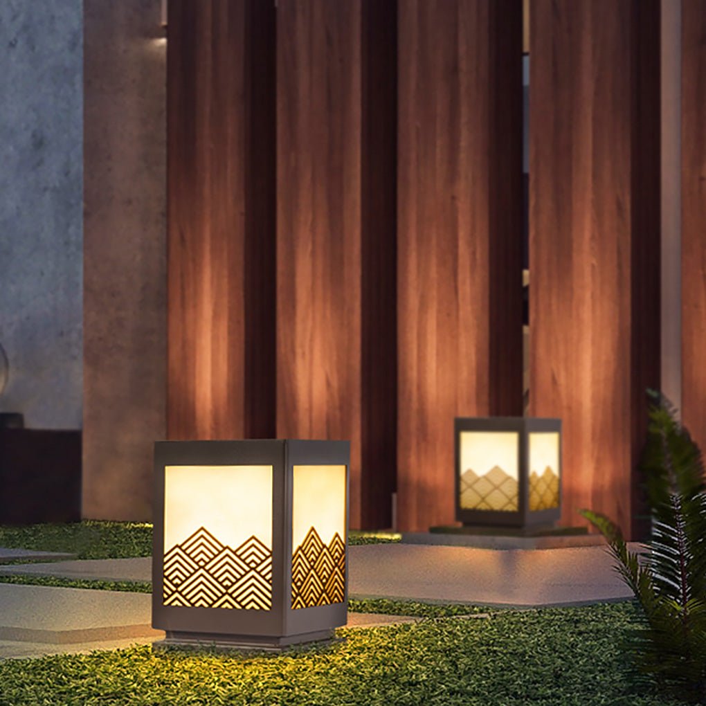 Classical Hollowed Pattern Landscape Decorative Lighting Waterproof Lawn Lamp for Exterior, Outdoor Wall Light, detail 5
