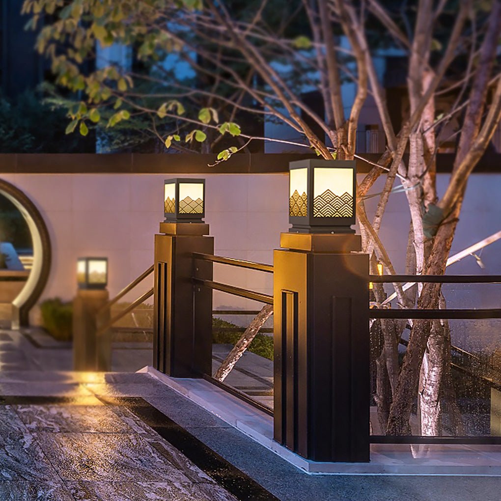 Classical Hollowed Pattern Landscape Decorative Lighting Waterproof Lawn Lamp for Exterior, Outdoor Wall Light, detail 7