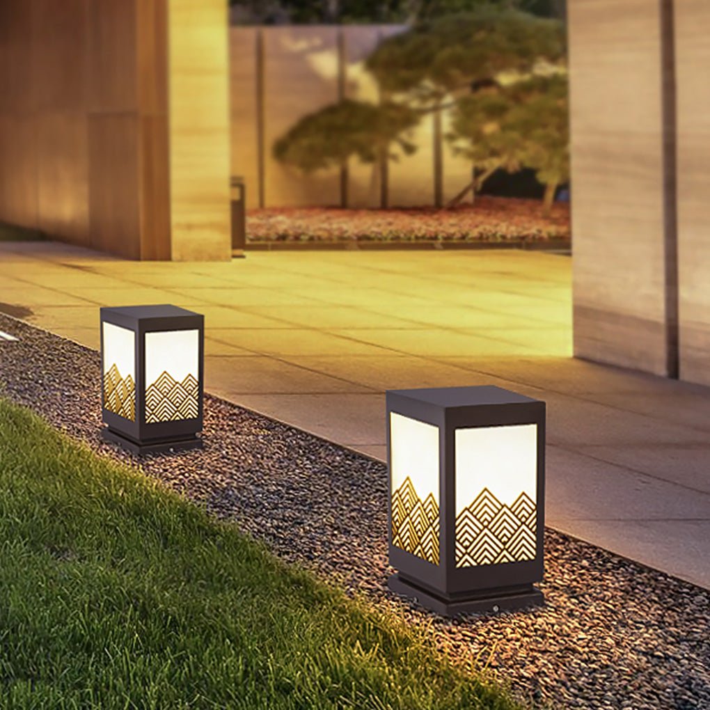 Classical Hollowed Pattern Landscape Decorative Lighting Waterproof Lawn Lamp for Exterior, Outdoor Wall Light, detail 3