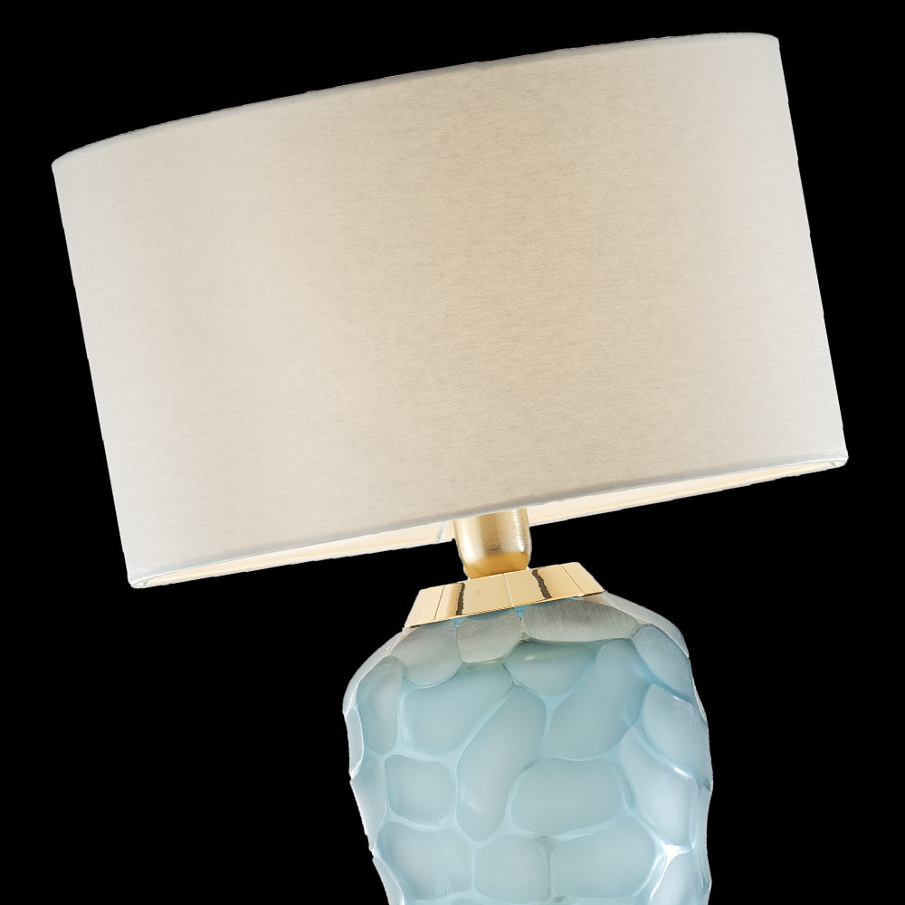 Contemporary Coloured Italian Crystal Table Light, Bedside Table Lamp, detail 2