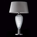 Contemporary Grey Italian Crystal Table Light, Bedside Table Lamp, Height 82 cm