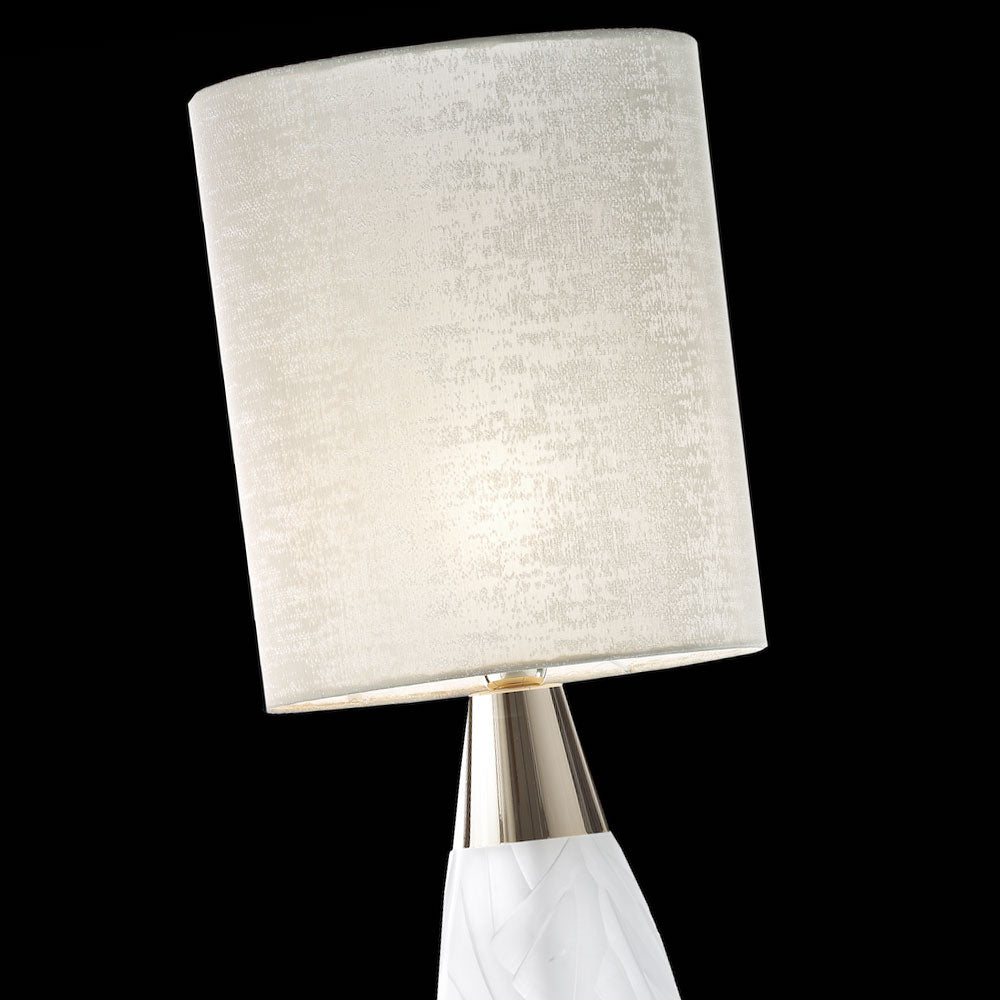 Contemporary Italian Crystal Table Light, Bedside Table Lamp, detail 2
