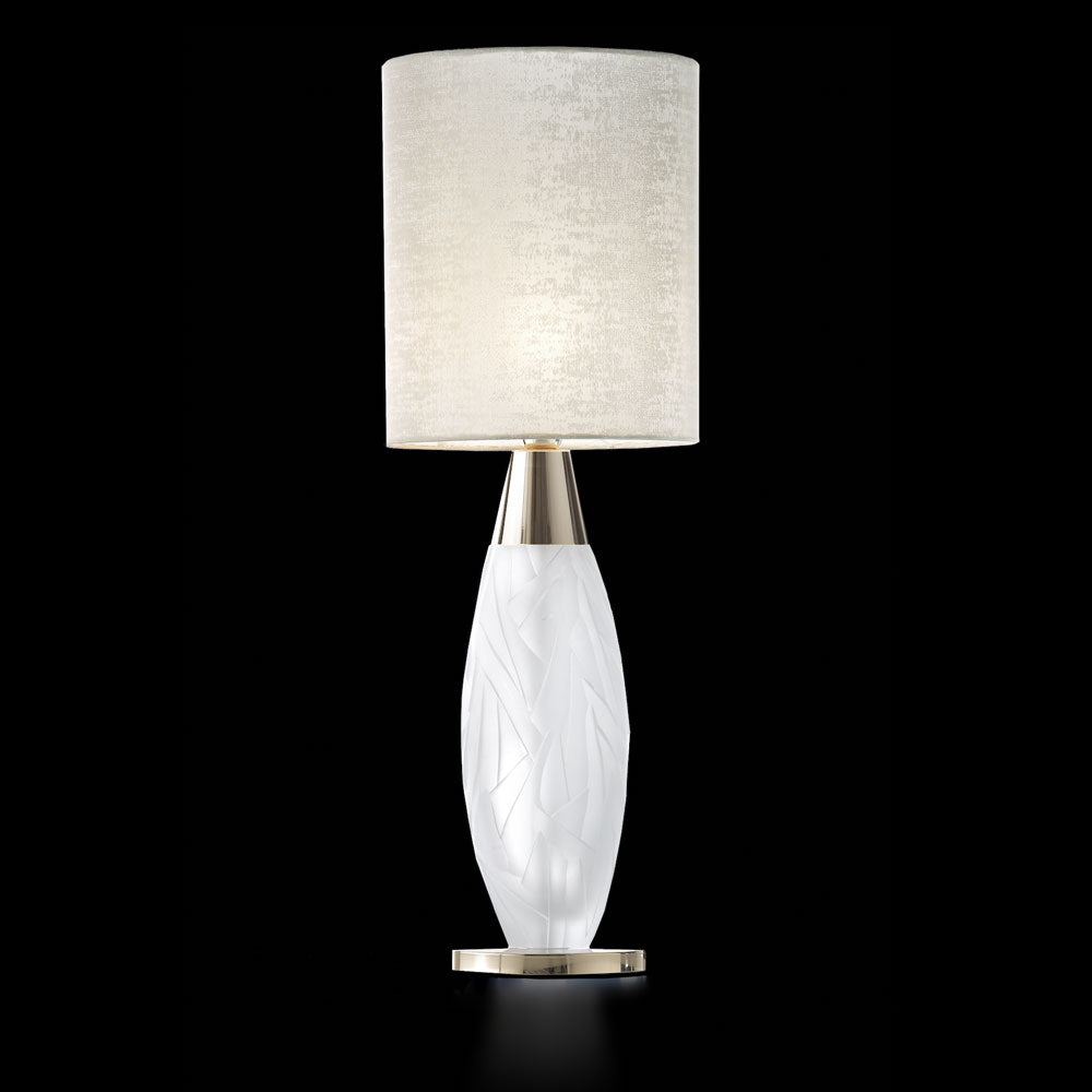 Contemporary Italian Crystal Table Light, Bedside Table Lamp, Height 85 cm