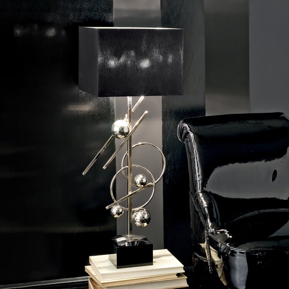 Contemporary Italian Geometric Design Table Light, Bedside Table Lamp, height 90 cm