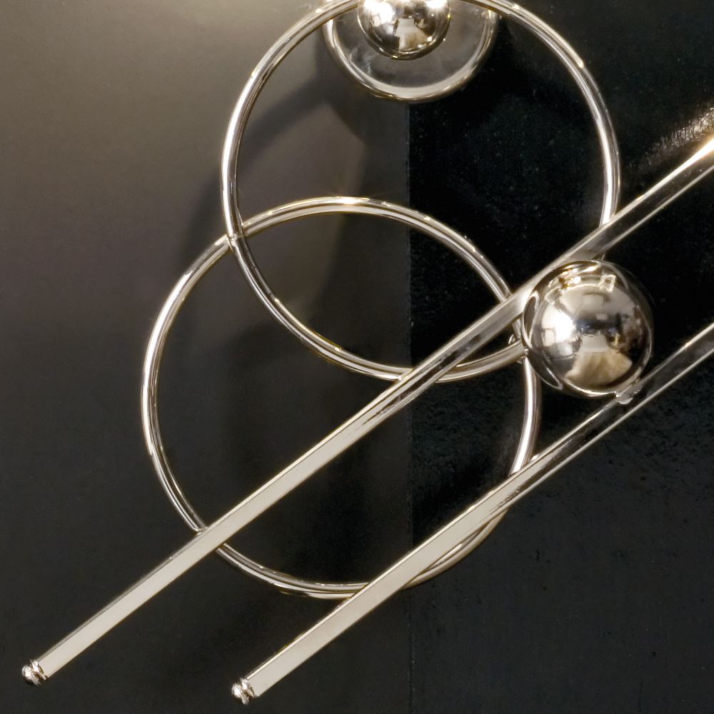 Contemporary Italian Geometric Design Wall Light, Bedroom Wall Sconce, detail 3