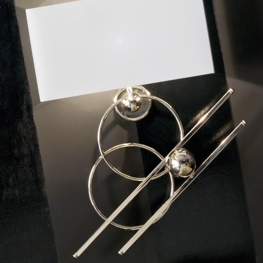 Contemporary Italian Geometric Design Wall Light, Bedroom Wall Sconce, detail 2