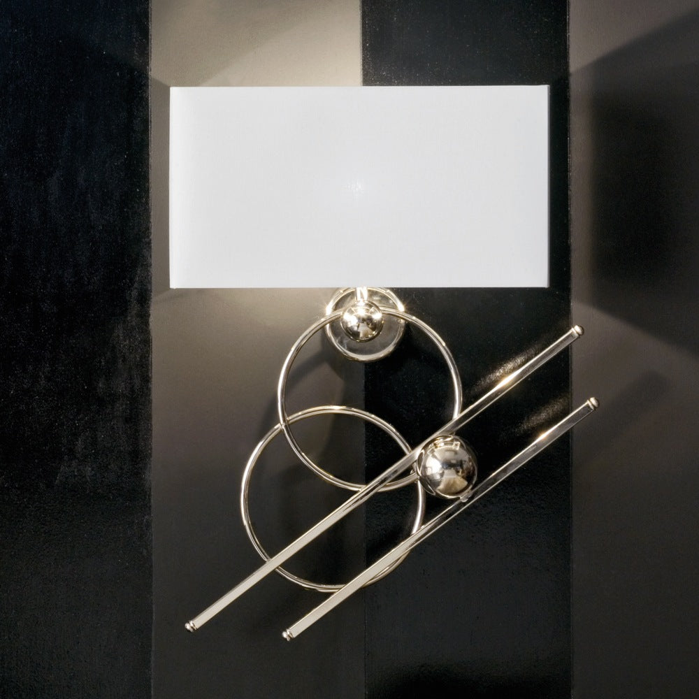 Contemporary Italian Geometric Design Wall Light, Bedroom Wall Sconce, height 52 cm