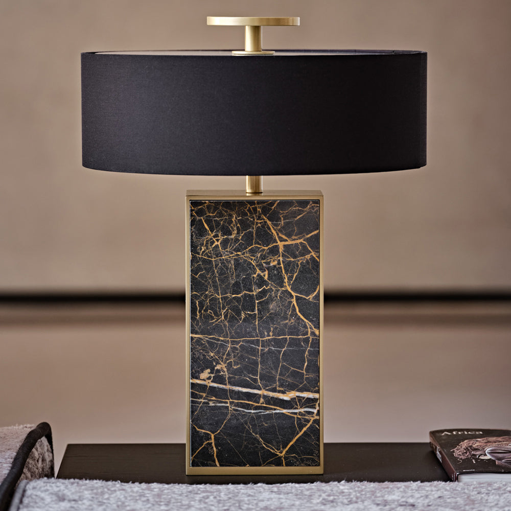Contemporary Marble Table Light, Bedside Table Lamp, detail 2
