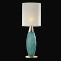 Contemporary Turquoise Italian Crystal Table Light, Bedside Table Lamp, Height 85 cm