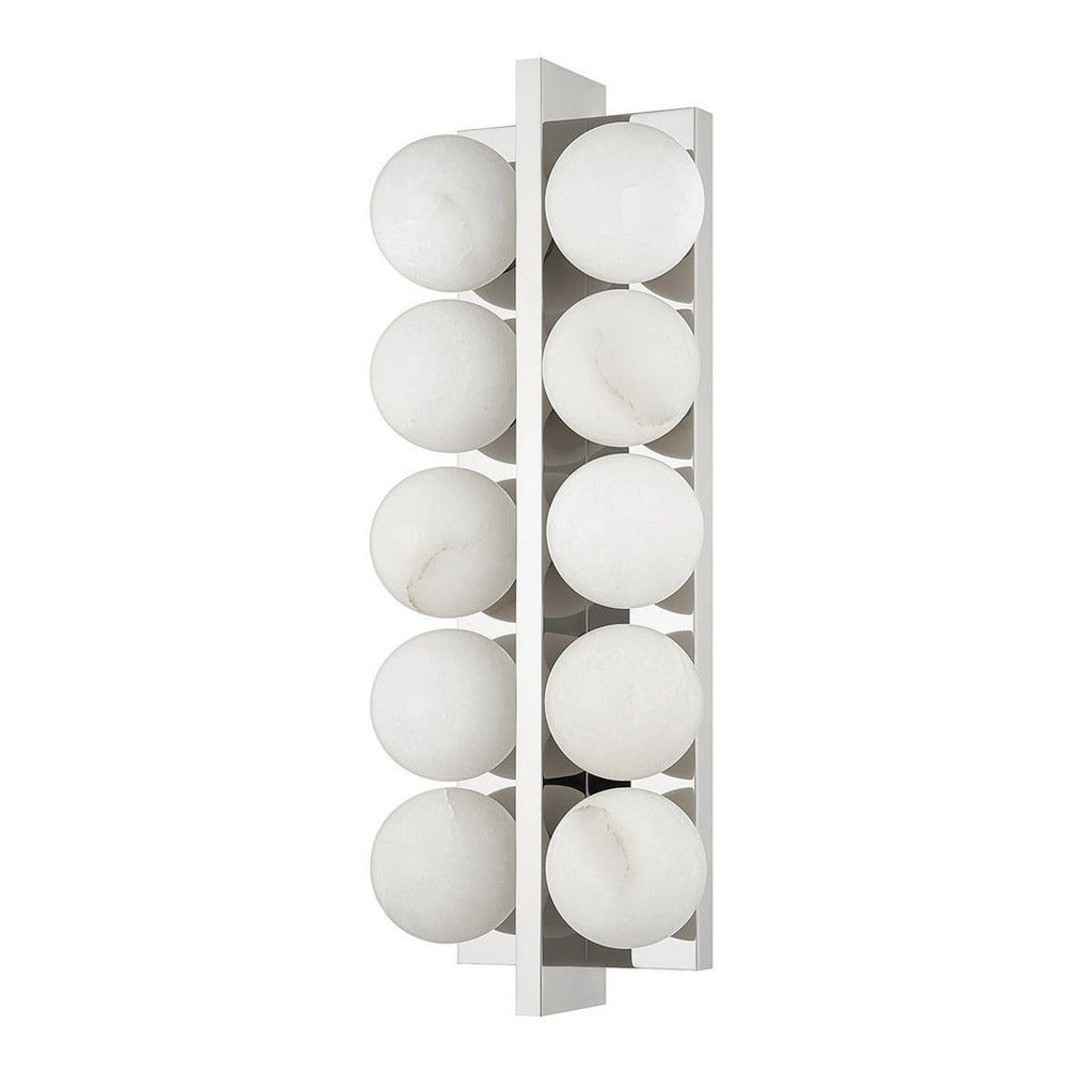Emille Wall Light - 18.25"H x 6.75"W Brass, Hardwired Wall Sconce