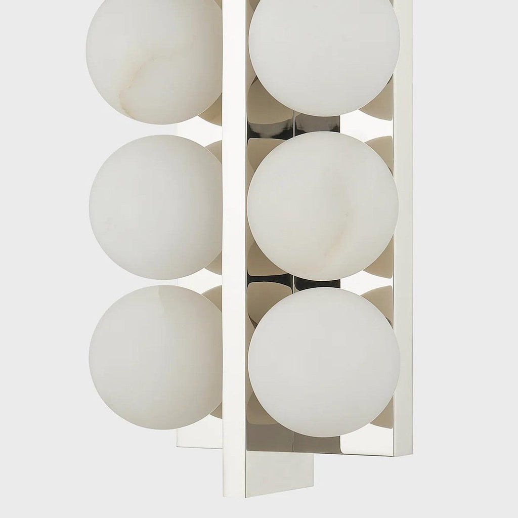 Emille Wall Light - 18.25"H x 6.75"W Brass, Hardwired Wall Sconce, detail 2
