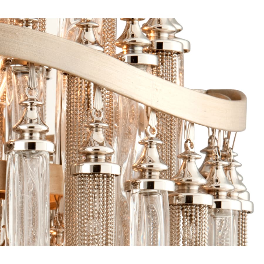 Corbett Lighting Chimera 2 Light 12-1/4" Wide Wall Light with Crystal Accents, Bedroom Wall Sconce, detail 2