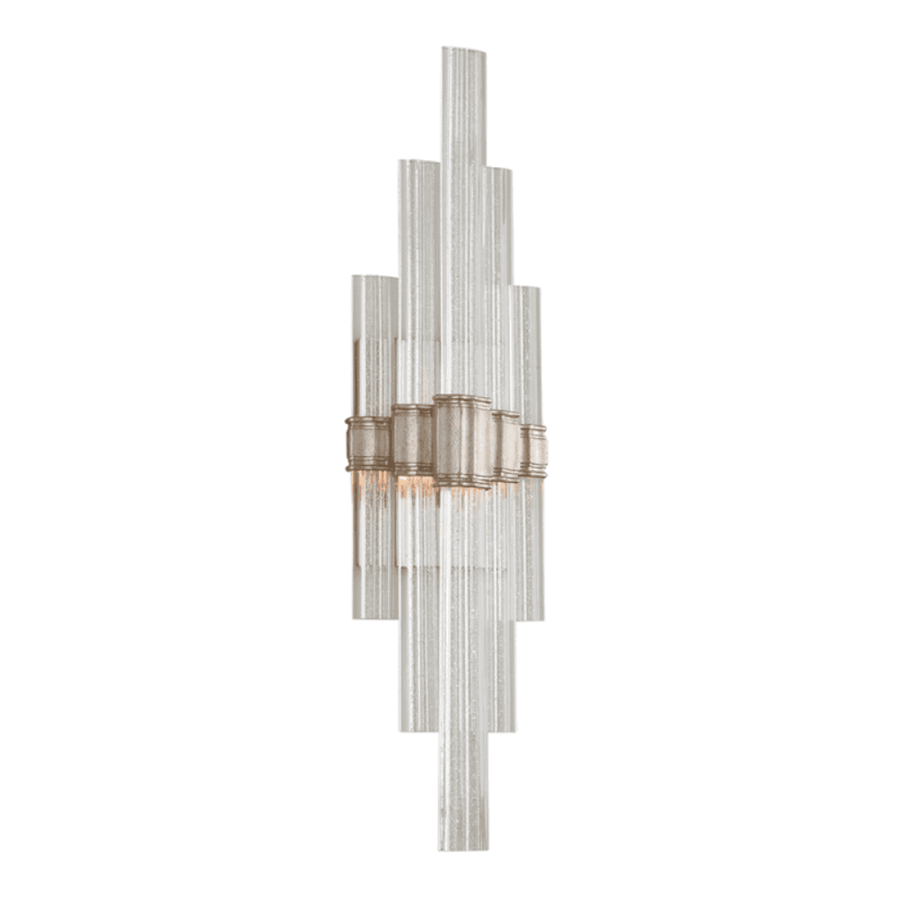 Viola Wall Light, Hardwired Wall Sconce, Hand-Crafted Iron, 7"W x 27.5"H