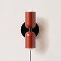 Couleur Dual Glow Wall Light, Plug-In Wall Sconce, Metal, W 4.7″ x H 9.8″
