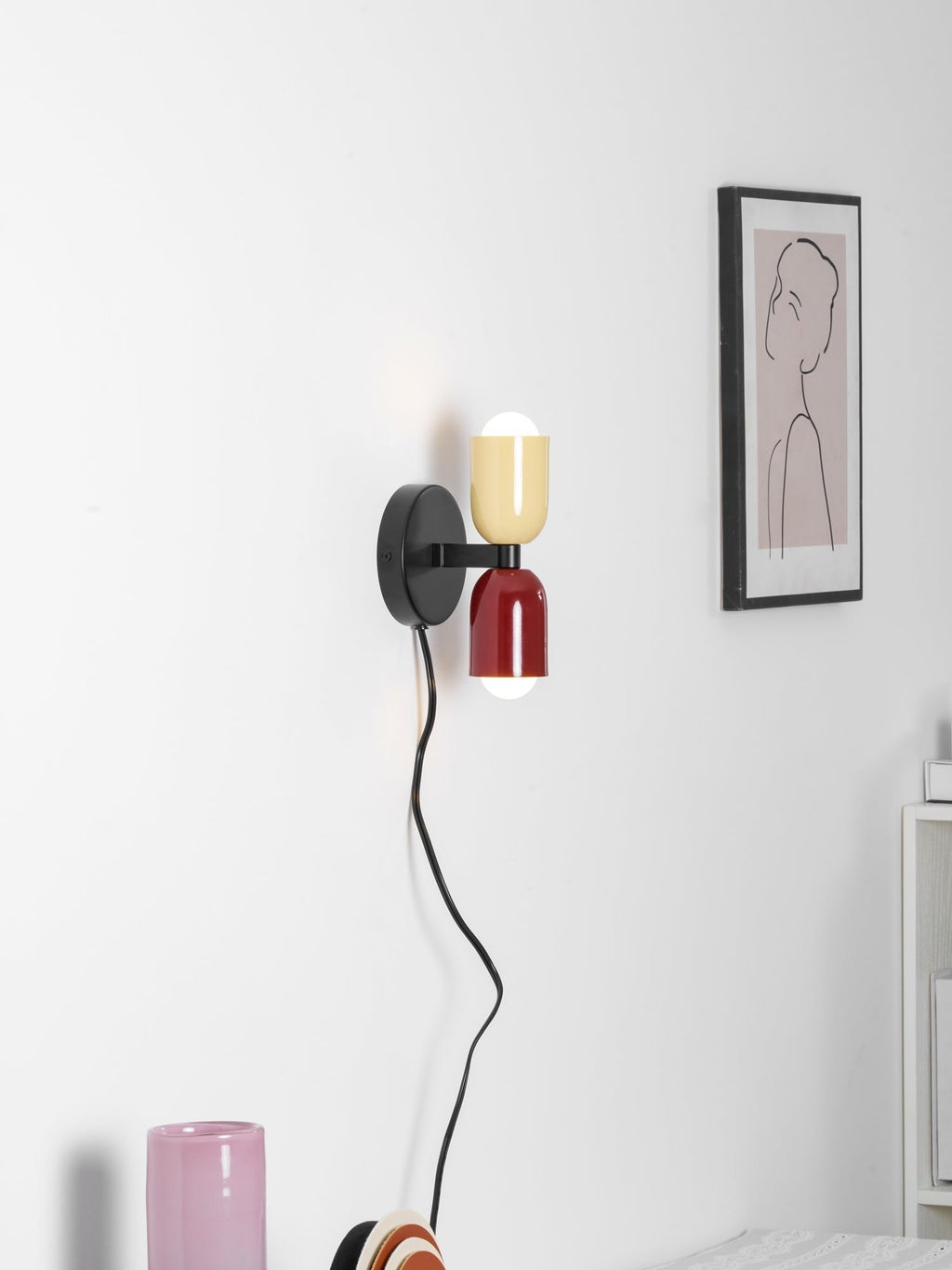 Couleur Dual Glow Wall Light, Plug-In Wall Sconce, detail 77