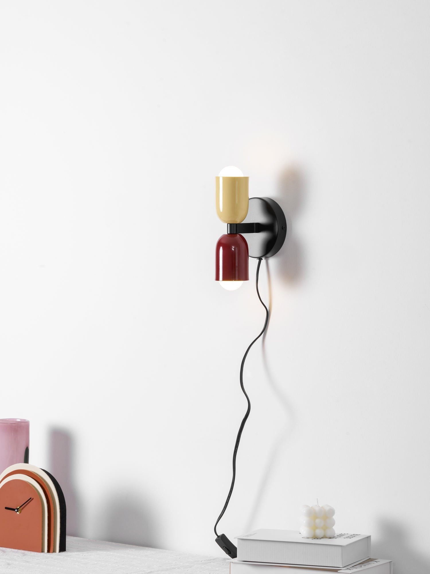 Couleur Dual Glow Wall Light, Plug-In Wall Sconce, detail 78