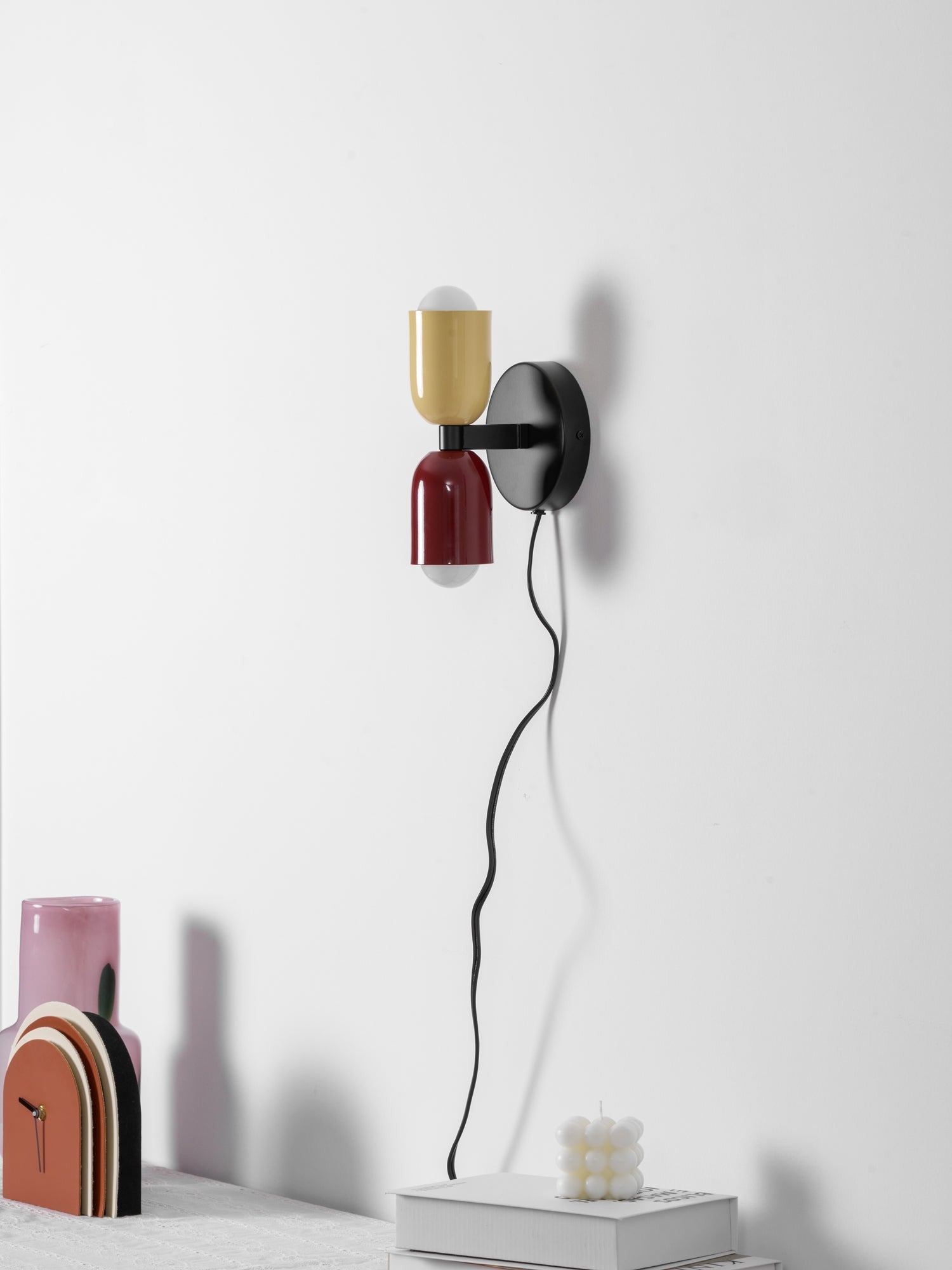 Couleur Dual Glow Wall Light, Plug-In Wall Sconce, detail 81